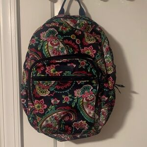 Vera Bradley Paisley and Floral Backpack 12 wide and 16 length